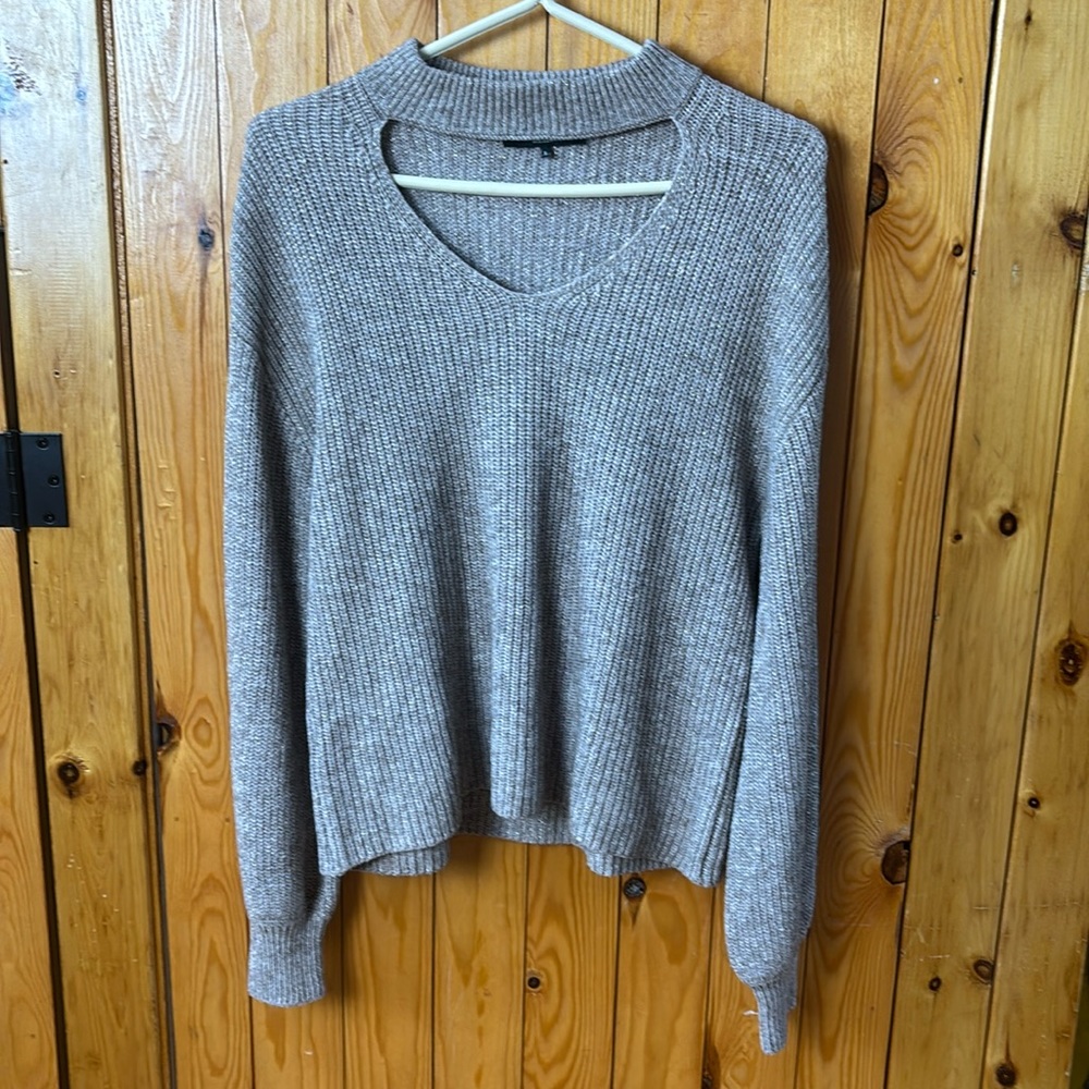MaxMara Weekend Gold Sparkle Cashmere Wool Beige Sweater